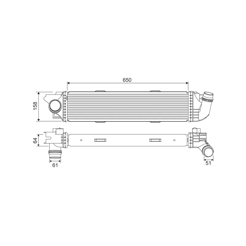 Intercooler, échangeur VALEO 818299