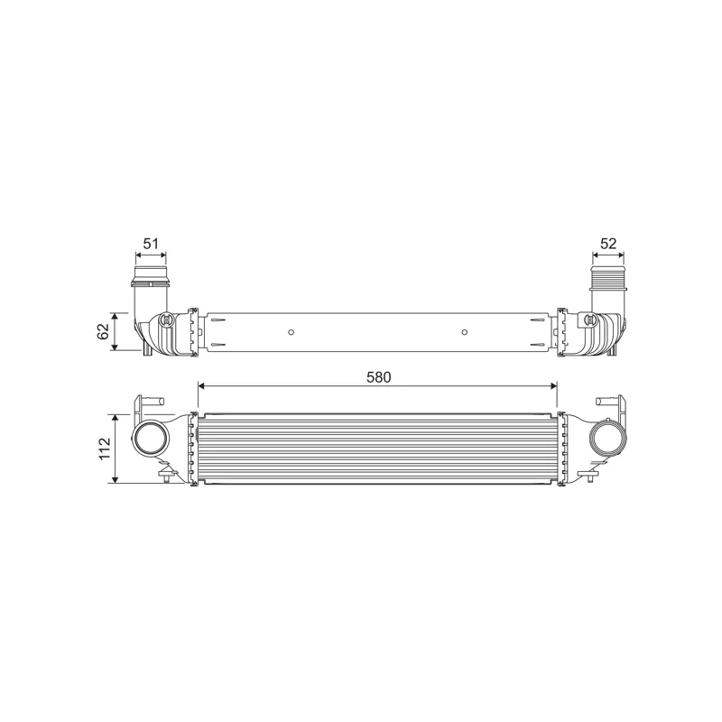 Intercooler, échangeur VALEO 818312