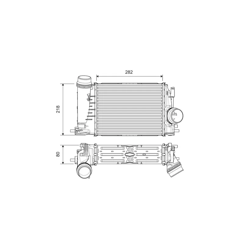 Intercooler, échangeur VALEO 818316