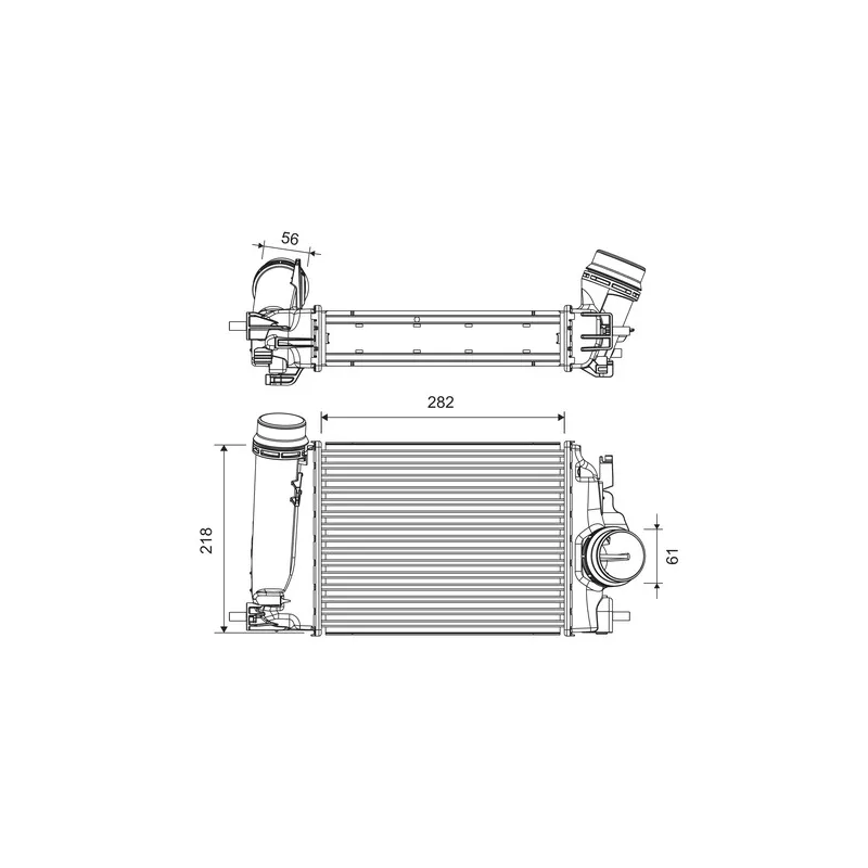 Intercooler, échangeur VALEO 818317