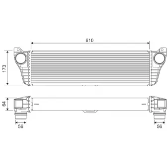 Intercooler, échangeur VALEO 818322