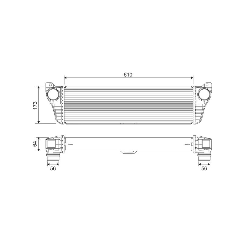 Intercooler, échangeur VALEO 818322