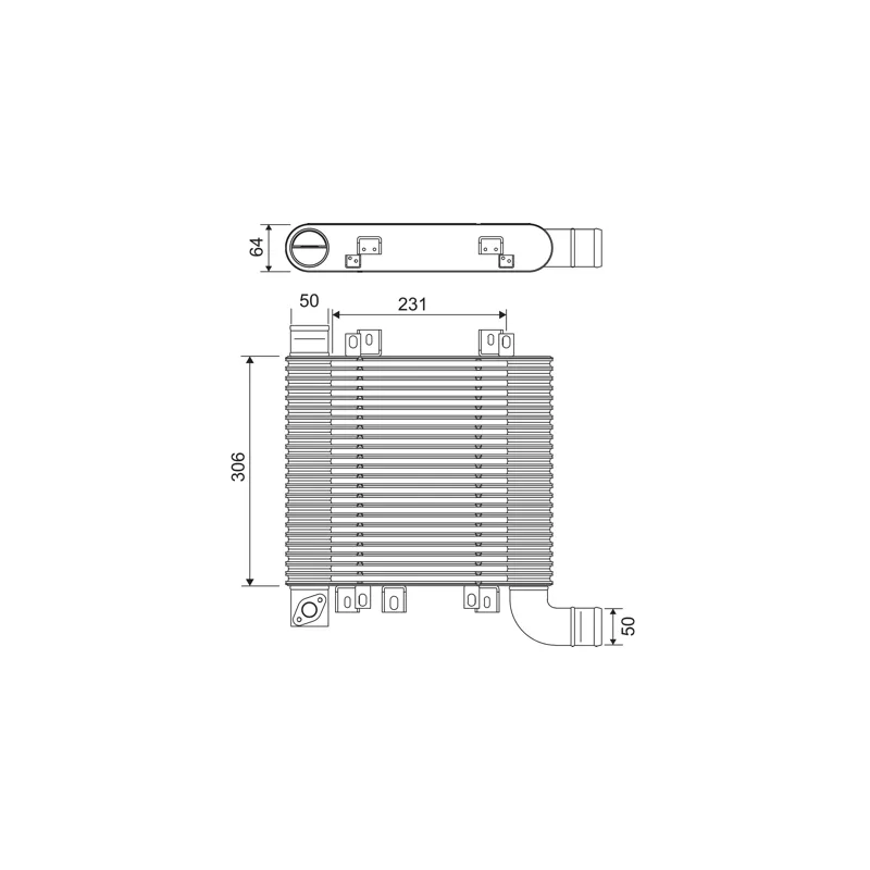 Intercooler, échangeur VALEO 818398