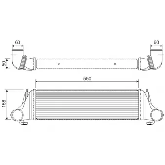 Intercooler, échangeur VALEO 818400