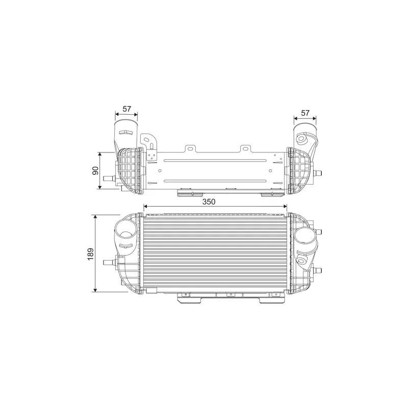 Intercooler, échangeur VALEO 818538