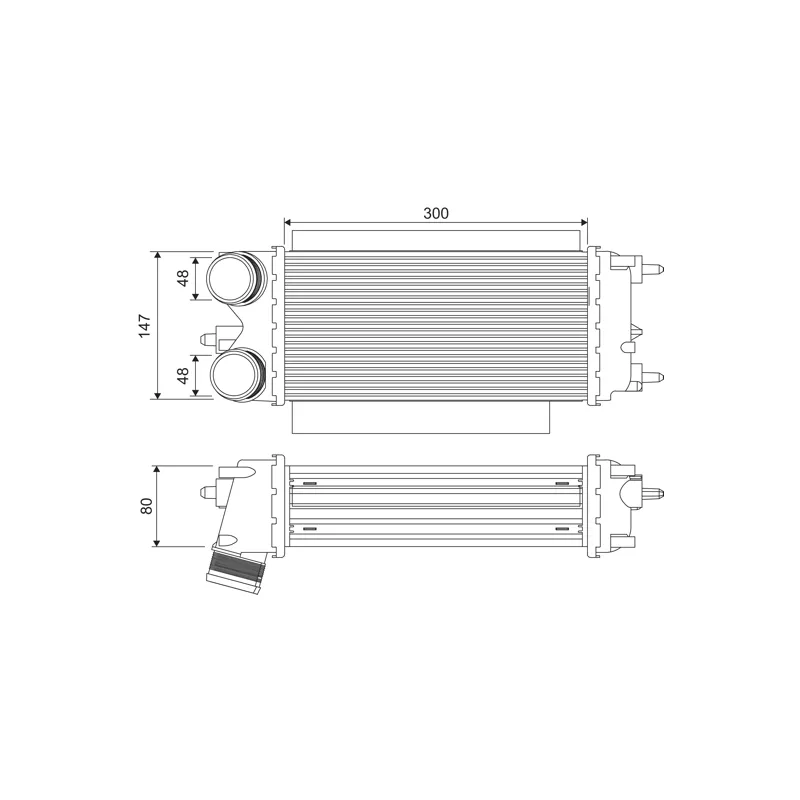 Intercooler, échangeur VALEO 818539