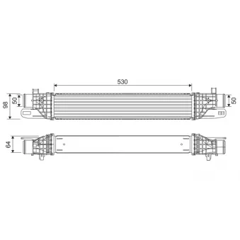 Intercooler, échangeur VALEO 818541