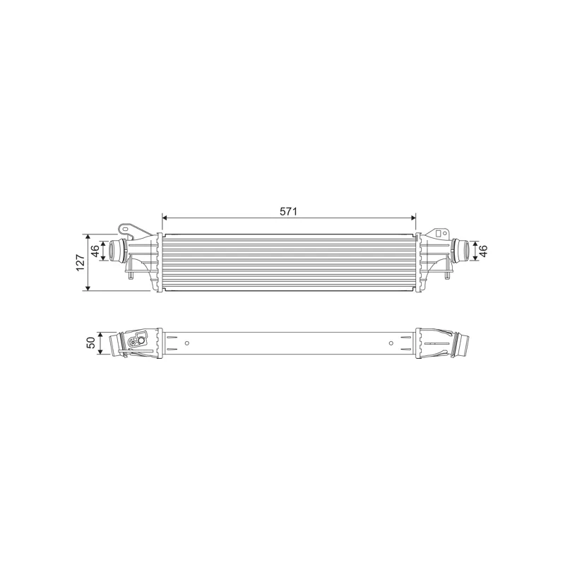 Intercooler, échangeur VALEO 818681