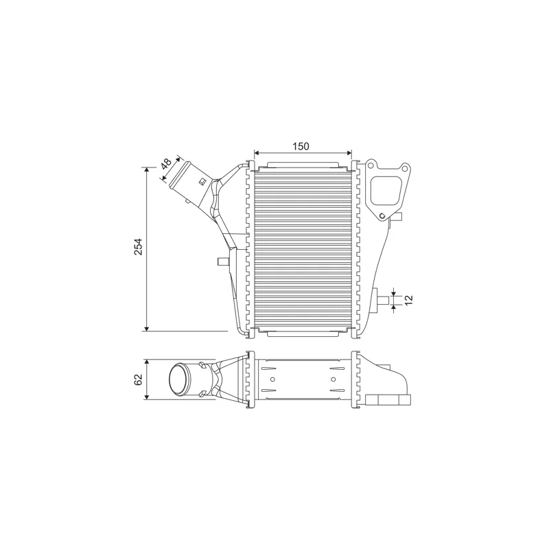 Intercooler, échangeur VALEO 818686
