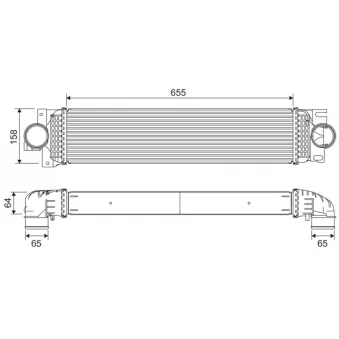 Intercooler, échangeur VALEO 818687