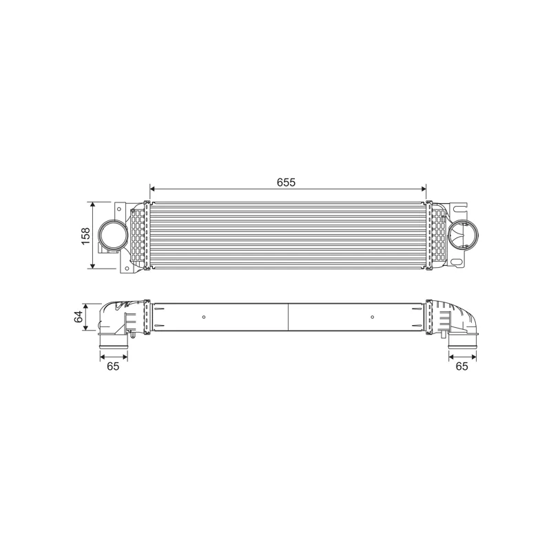 Intercooler, échangeur VALEO 818687