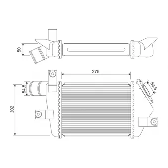 Intercooler, échangeur VALEO 818693