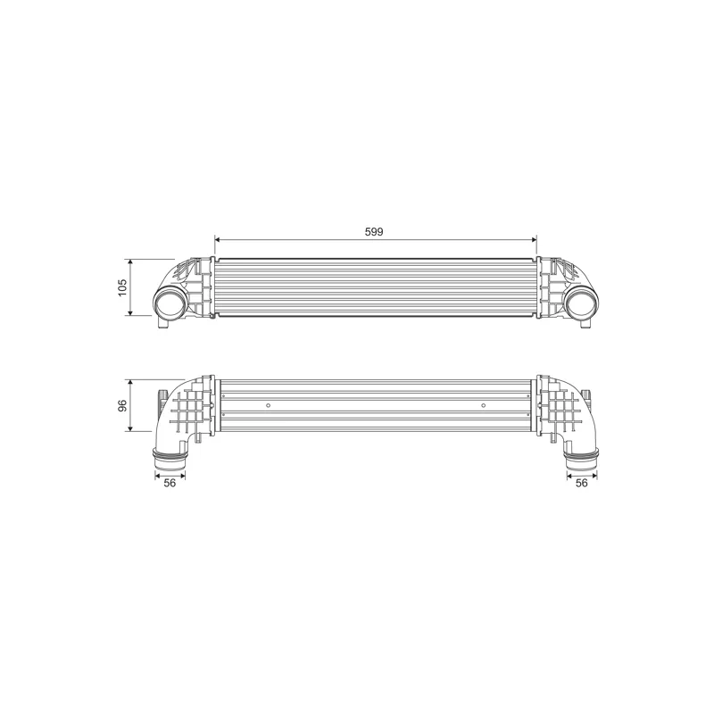 Intercooler, échangeur VALEO 818698