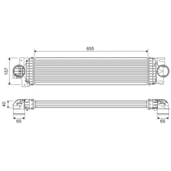 Intercooler, échangeur VALEO 818699