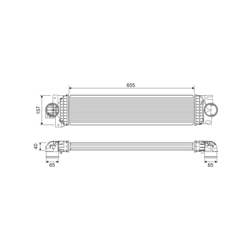 Intercooler, échangeur VALEO 818699