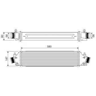 Intercooler, échangeur VALEO 818700