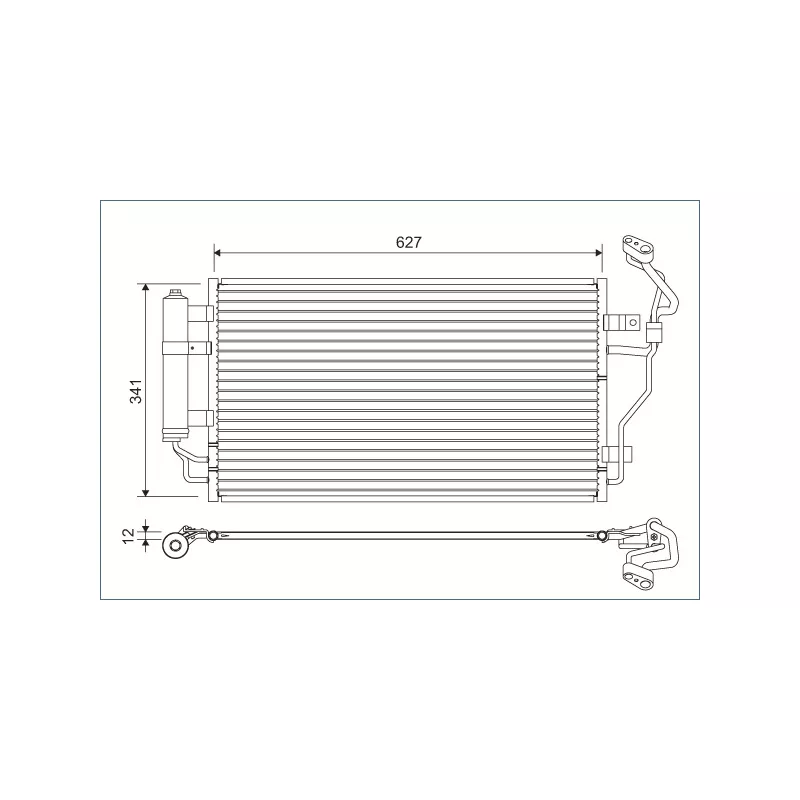 Condenseur, climatisation VALEO 822632
