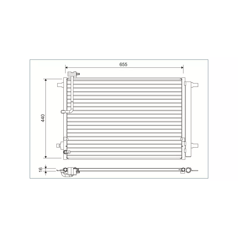 Condenseur, climatisation VALEO 822633