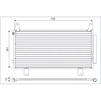 Condenseur, climatisation VALEO 822634