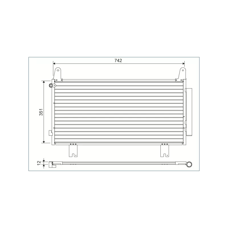 Condenseur, climatisation VALEO 822634
