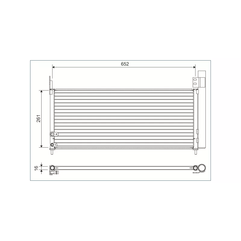 Condenseur, climatisation VALEO 822640