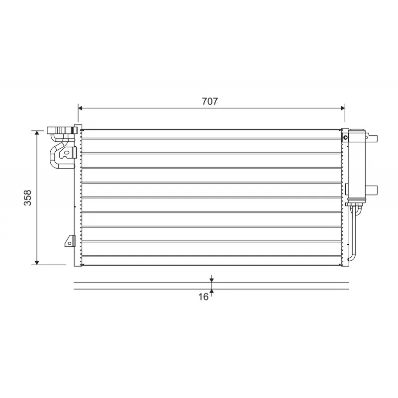 Condenseur, climatisation VALEO 822690