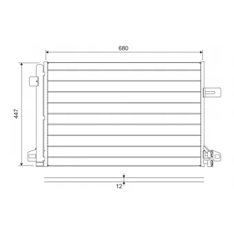 Condenseur, climatisation VALEO 822691