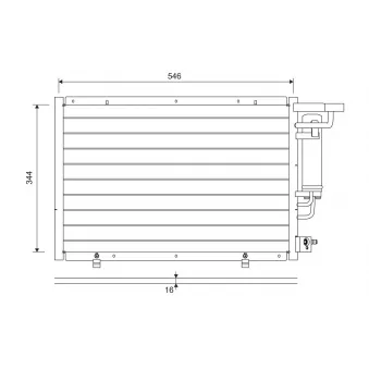 Condenseur, climatisation VALEO 822693
