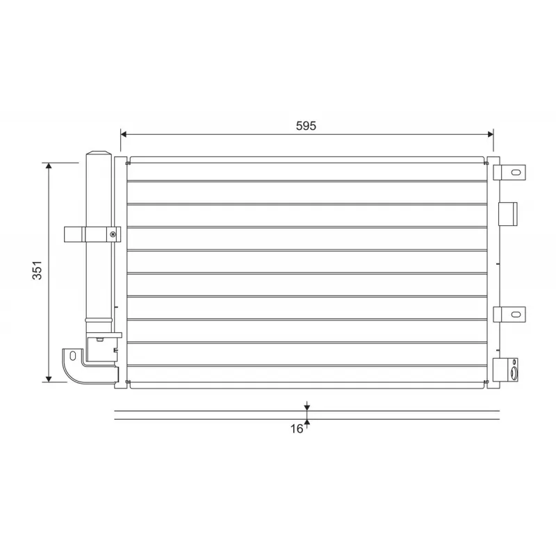 Condenseur, climatisation VALEO 822694