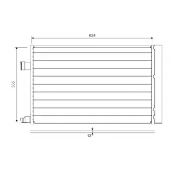 Condenseur, climatisation VALEO 822697