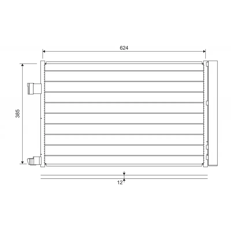 Condenseur, climatisation VALEO 822697