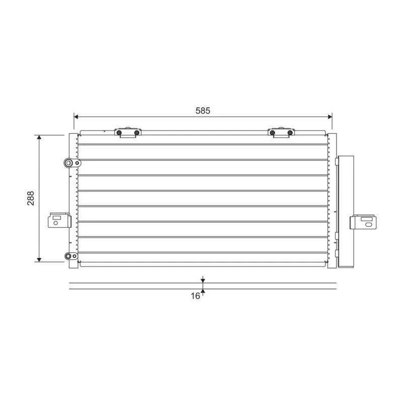 Condenseur, climatisation VALEO 822698