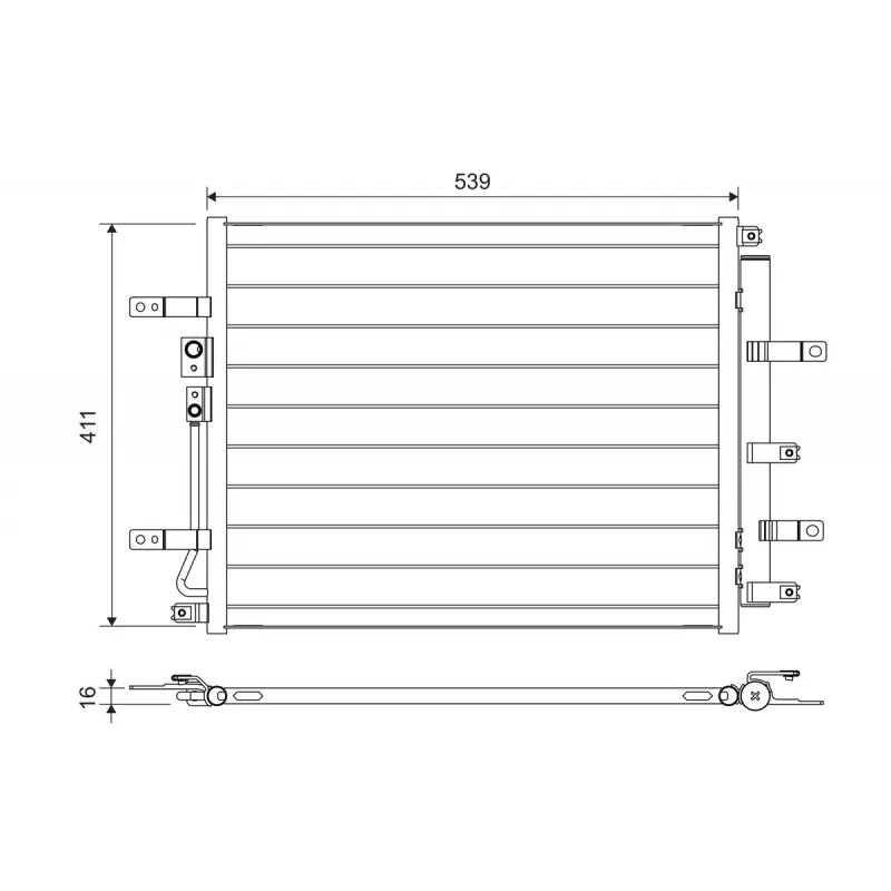 Condenseur, climatisation VALEO 822700
