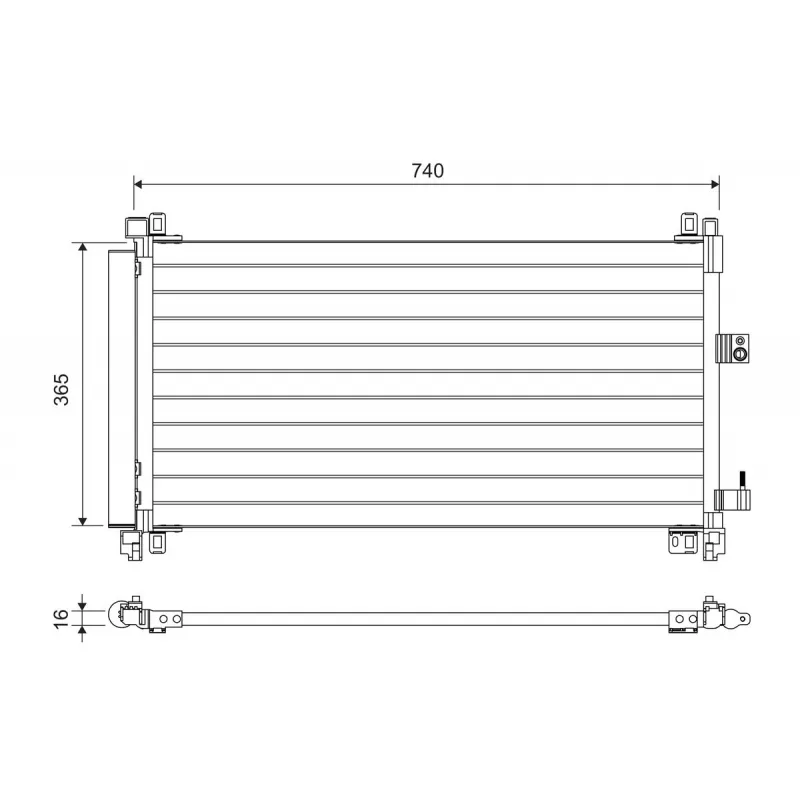 Condenseur, climatisation VALEO 822703