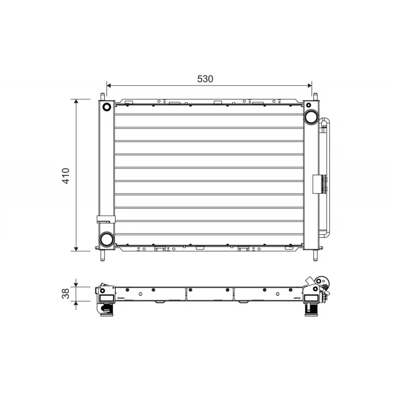 Condenseur, climatisation VALEO 822709