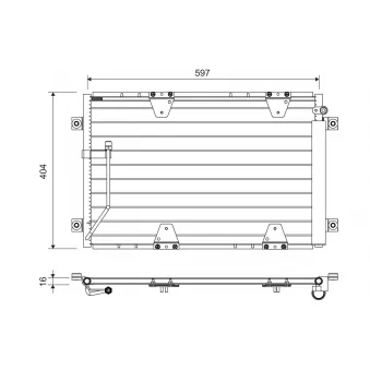 Condenseur, climatisation VALEO 822711