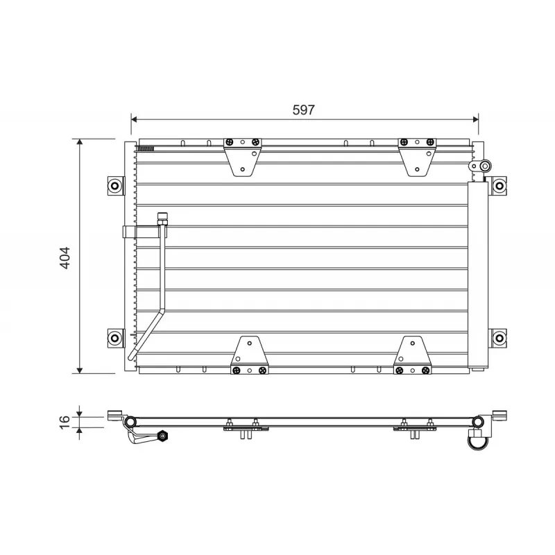 Condenseur, climatisation VALEO 822711