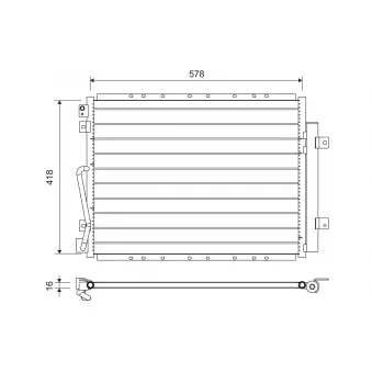 Condenseur, climatisation VALEO 822712