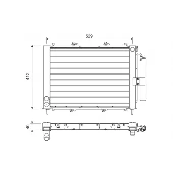 Condenseur, climatisation VALEO 822714