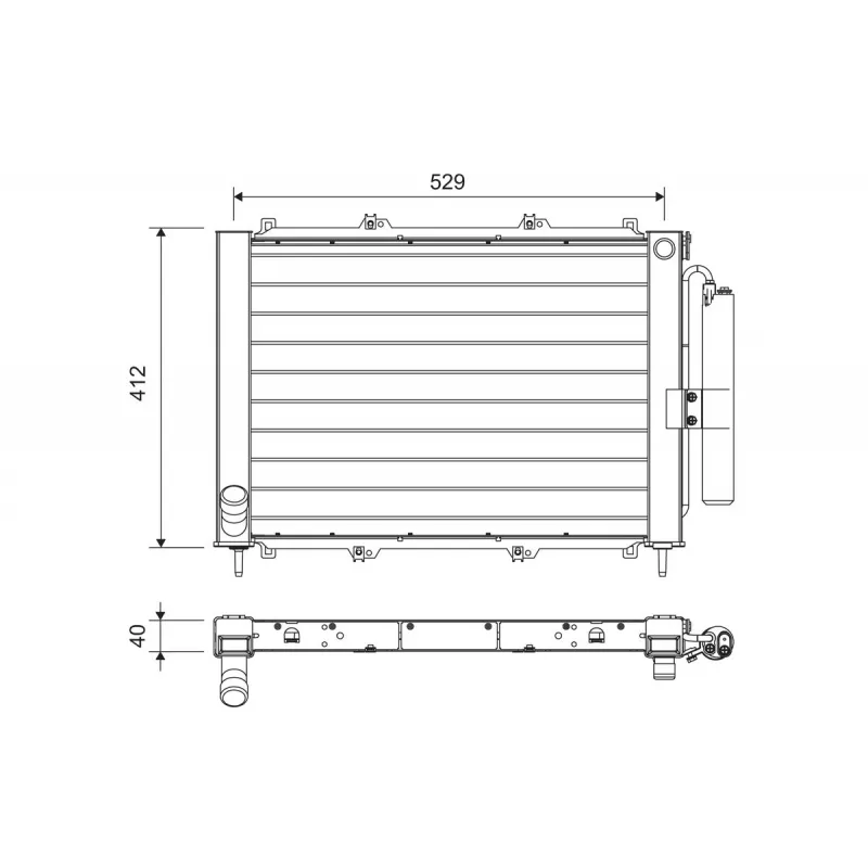 Condenseur, climatisation VALEO 822714