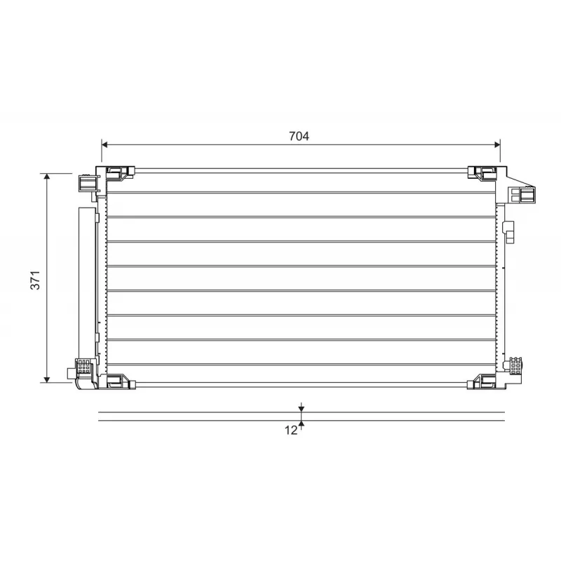 Condenseur, climatisation VALEO 822716