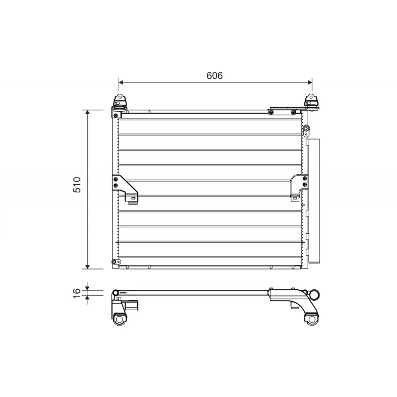 Condenseur, climatisation VALEO 822717