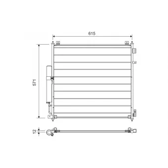 Condenseur, climatisation VALEO 822721