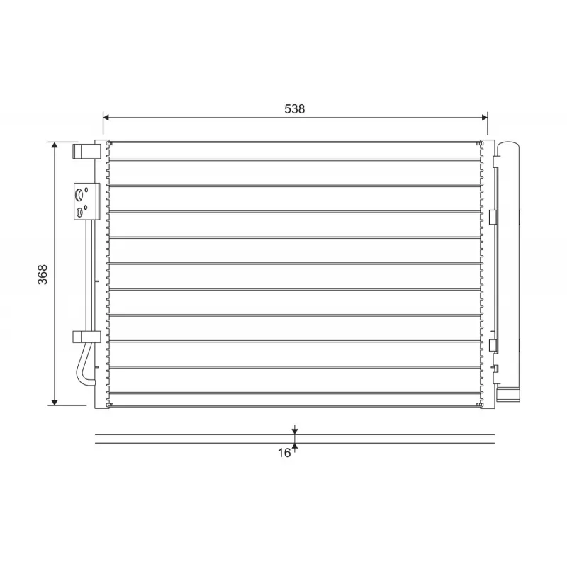 Condenseur, climatisation VALEO 822726