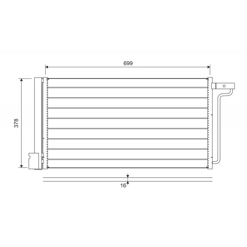 Condenseur, climatisation VALEO 822727
