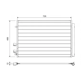 Condenseur, climatisation VALEO 822729