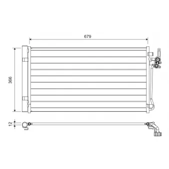 Condenseur, climatisation VALEO 822731