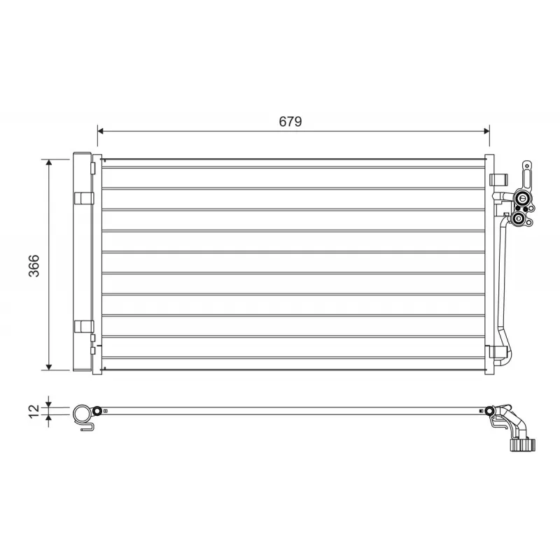 Condenseur, climatisation VALEO 822731