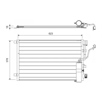 Condenseur, climatisation VALEO 822733
