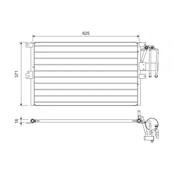 Condenseur, climatisation VALEO 822735